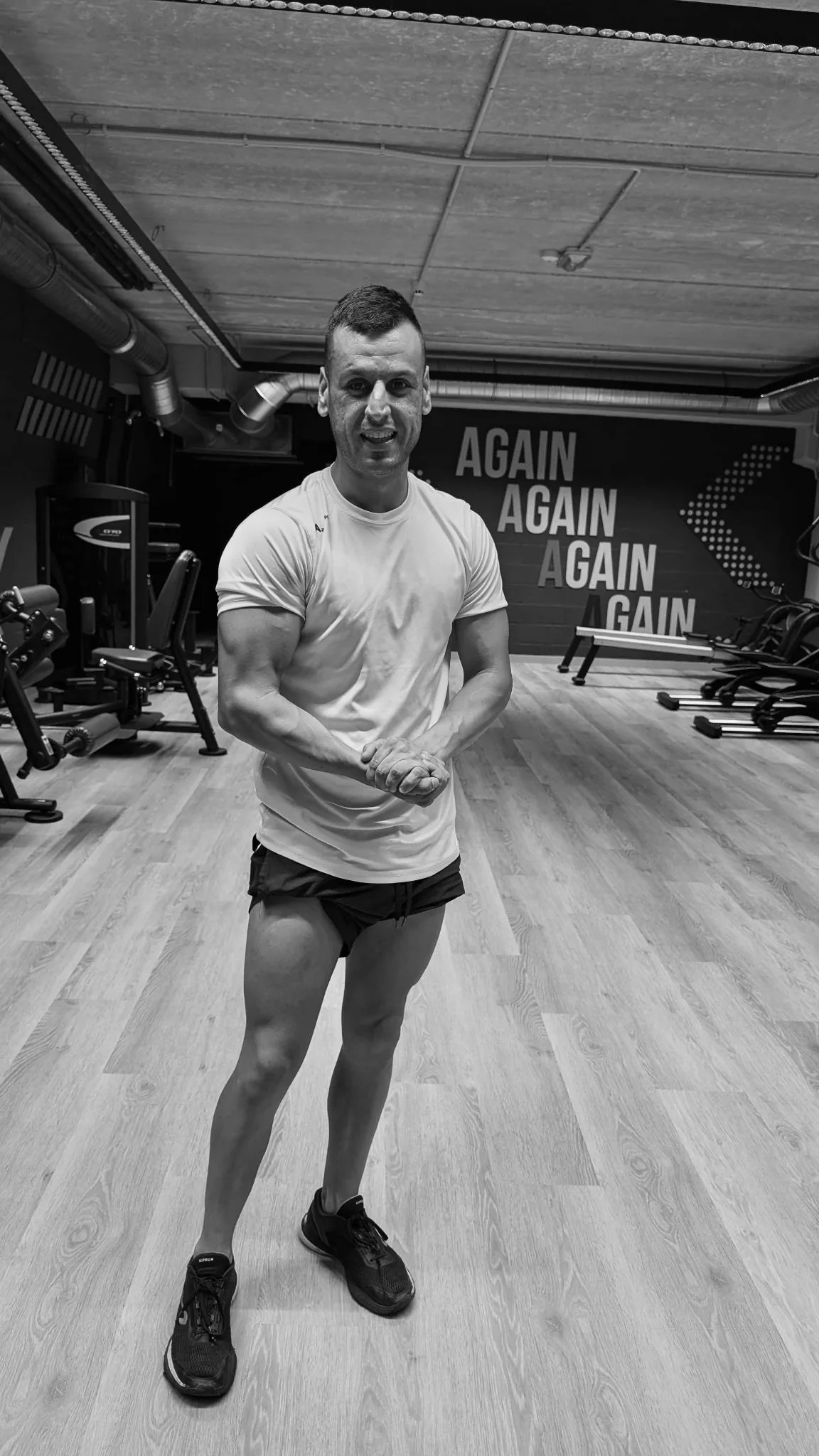Hodei del Rincón en sesión de entrenamiento